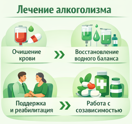 лечение алкоголизма в Бирске этапы